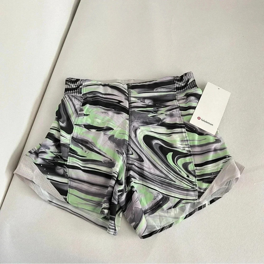 Lululemon Hotty Hot High-Rise Short 4" Special Edition Paint Glide Warp Size 4